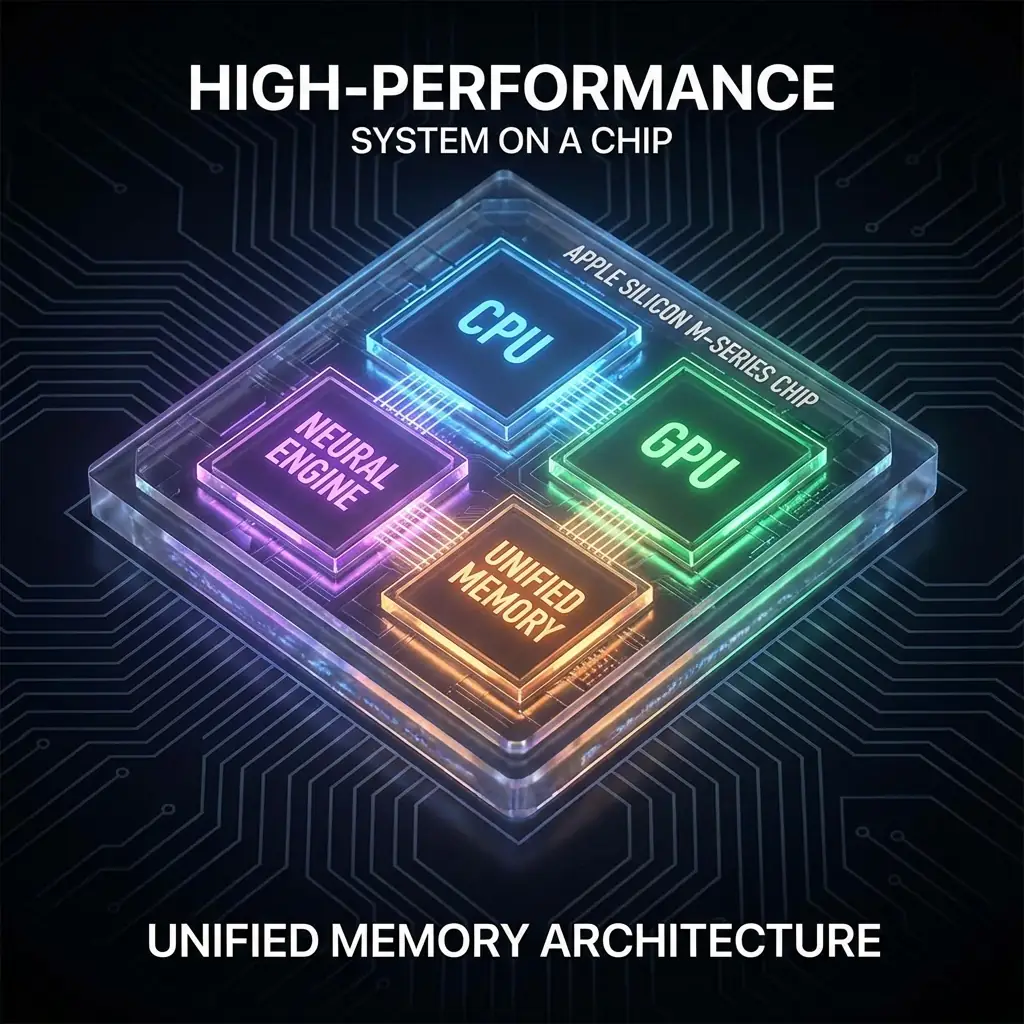Apple Silicon system-on-chip diagram