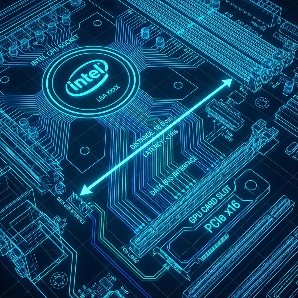 Traditional Intel PC motherboard layout