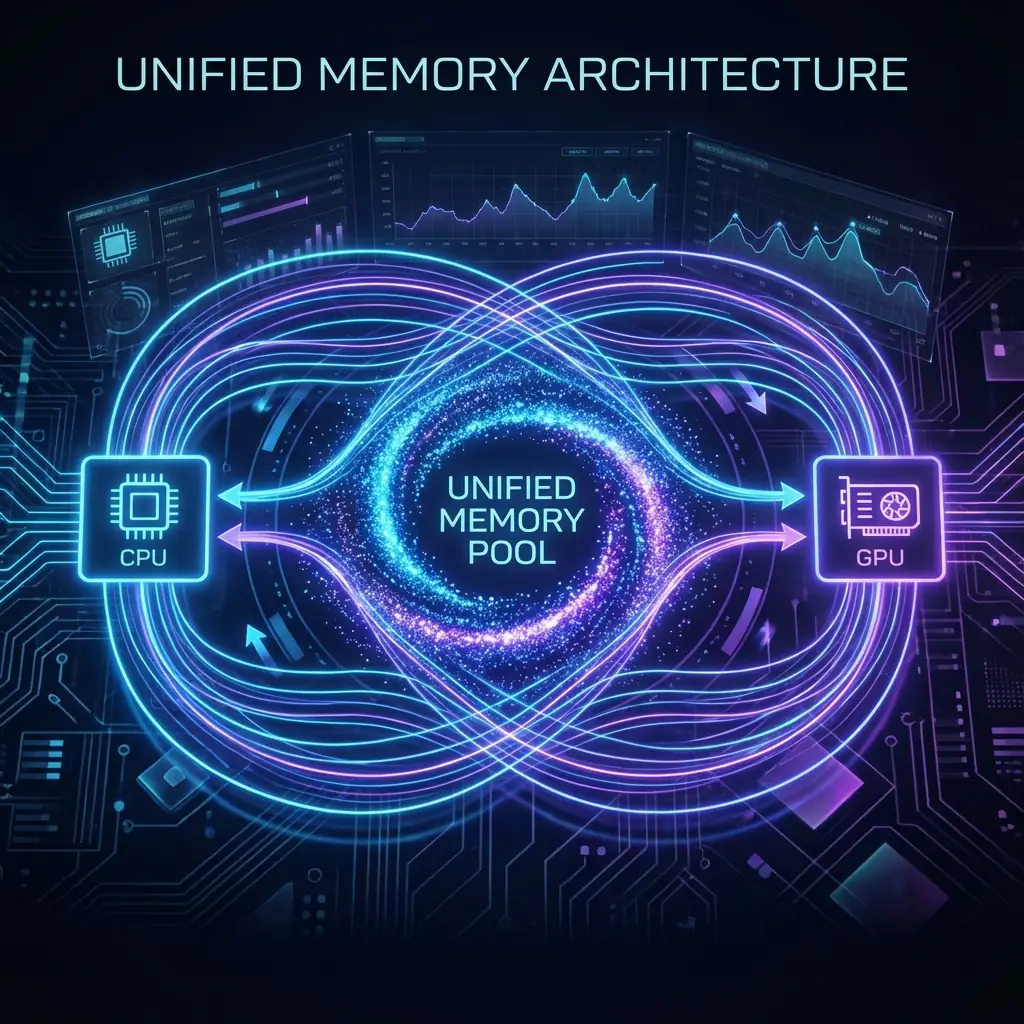 Unified memory architecture flow diagram